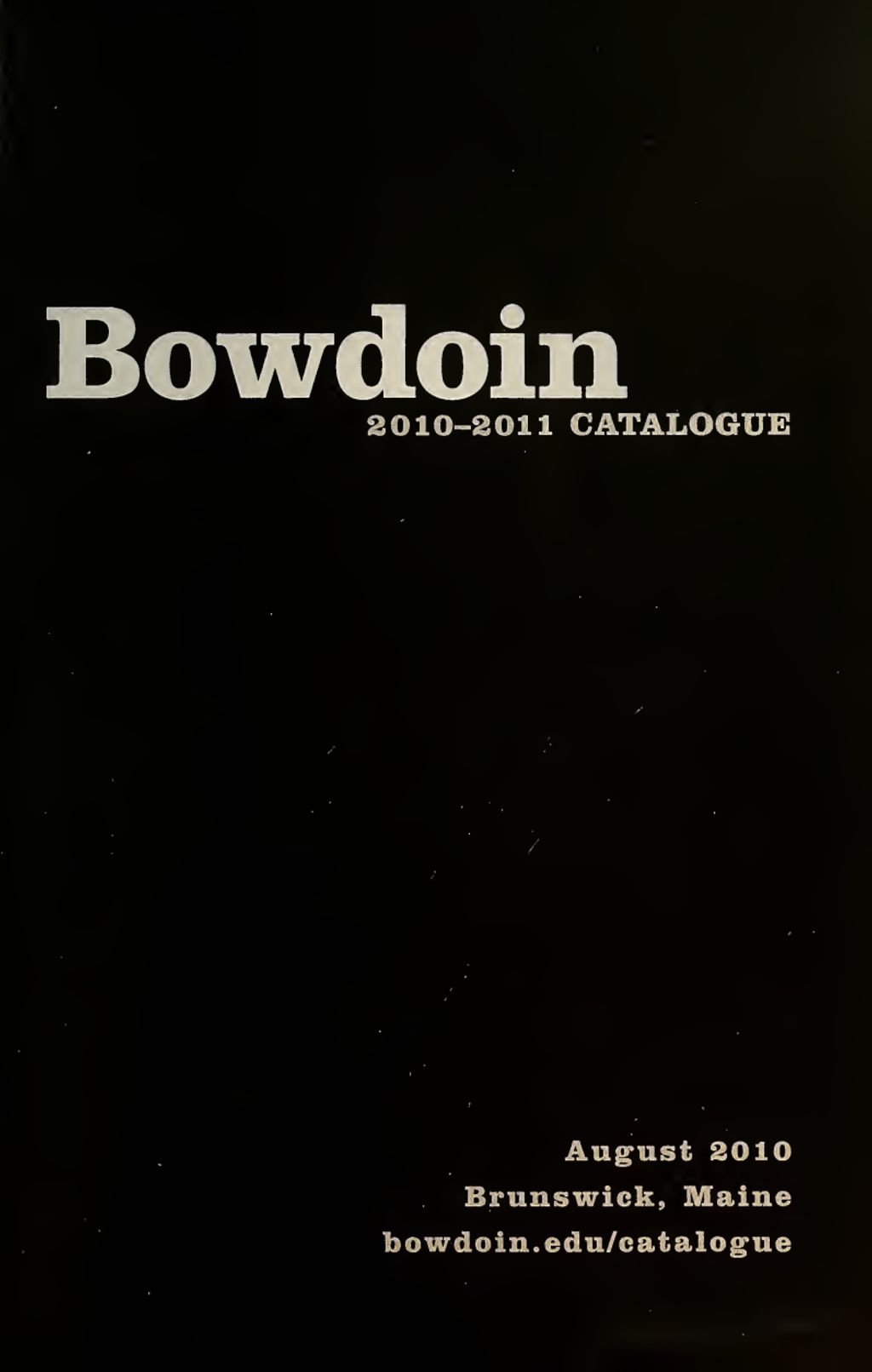 Miniature of Bowdoin College Catalogue (2010-2011)