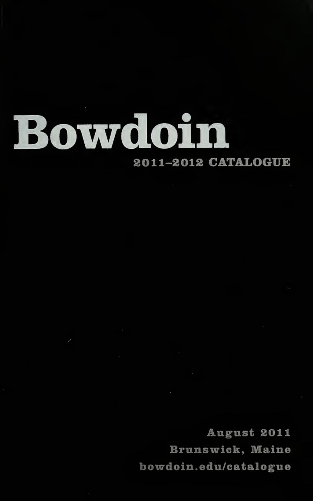 Miniature of Bowdoin College Catalogue (2011-2012)