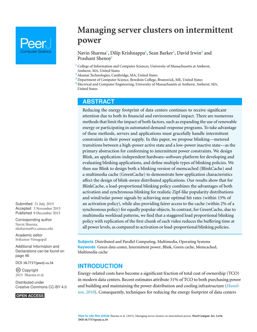 Miniature of Managing server clusters on intermittent power