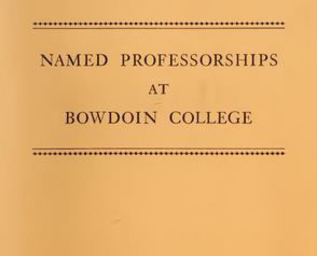 Miniature of Named Professorships at Bowdoin College