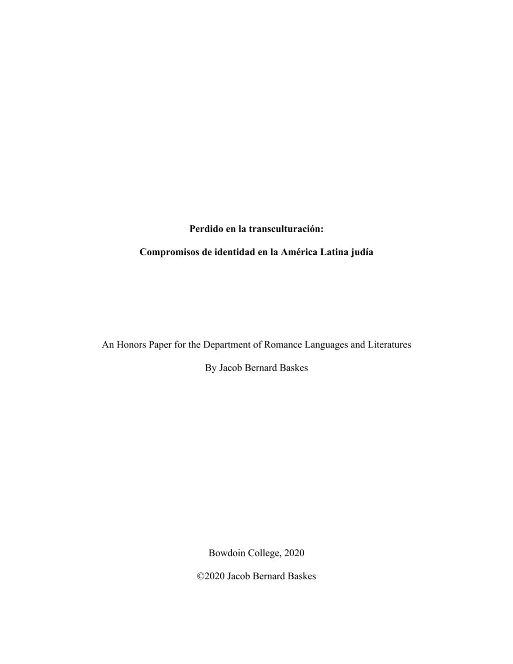 Miniature of Perdido en la transculturación: Compromisos de identidad en la América Latina judía